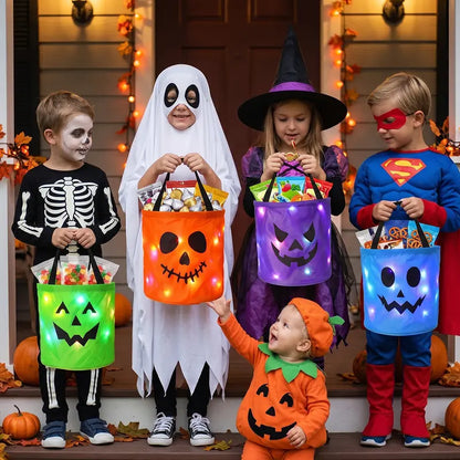 LED Light Up Halloween Candy Bucket