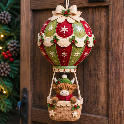 ⏳ Last Day 49% OFF – 🎈 Beginner-Friendly Christmas Hot Air Balloon Hanging Decor DIY Kit Collection | Complete Kit with Coordinated Fabrics, Decorative Accents & Crafting Materials Included 💕