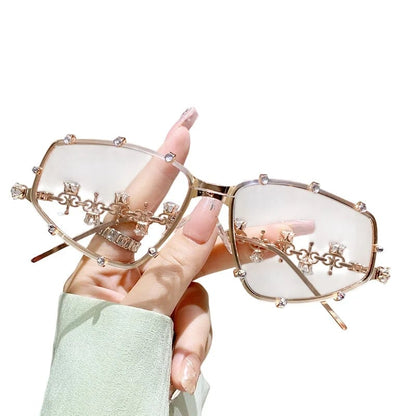 📍📢📢40% OFF !! ⏰Chic Sunglasses with Rhinestone Accents for Women