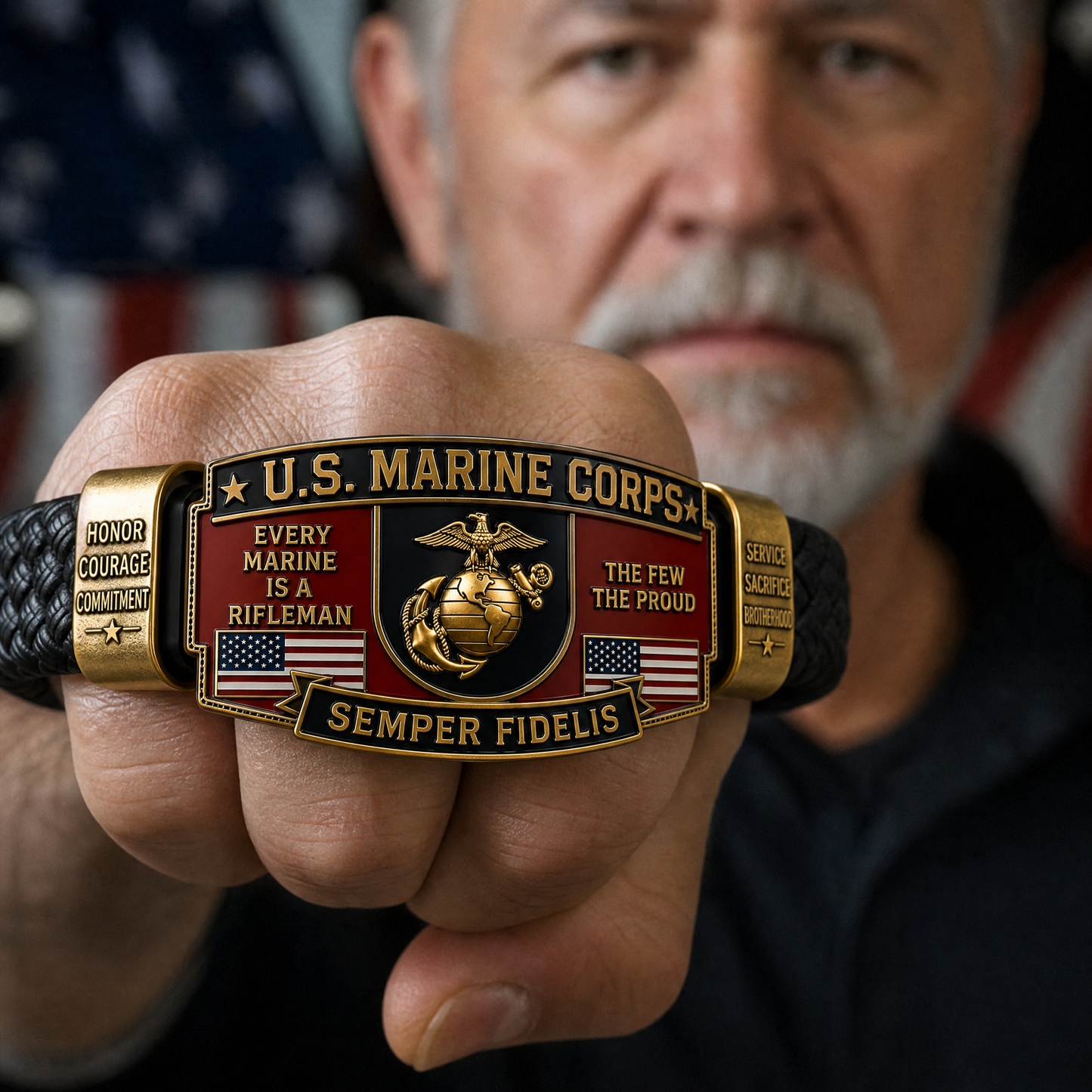 🎖️U.S. Marine Corps Semper Fi Tribute Bracelet