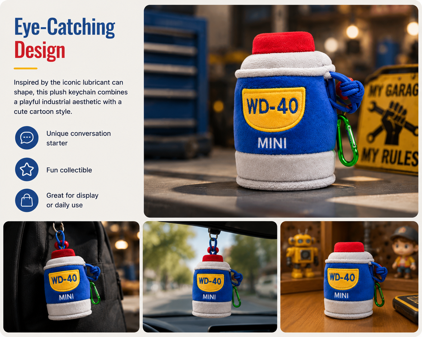 [Men's Perfume] WD40 Lubricating Oil Plush Pendant