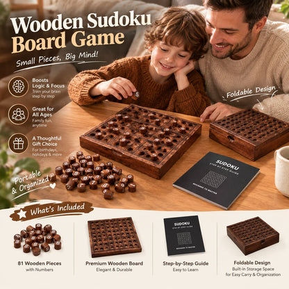 💕Hot sale 49% OFF🧩 Wooden Sudoku Set & Guide