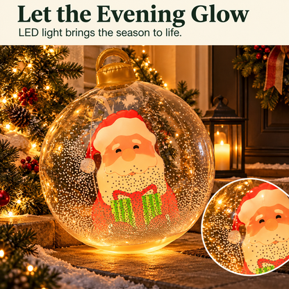 Glowing Christmas Ball, Outdoor Decoration With LED Lights