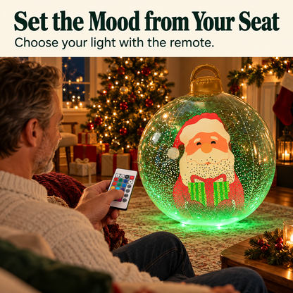 Glowing Christmas Ball, Outdoor Decoration With LED Lights