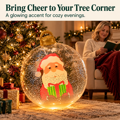 Glowing Christmas Ball, Outdoor Decoration With LED Lights