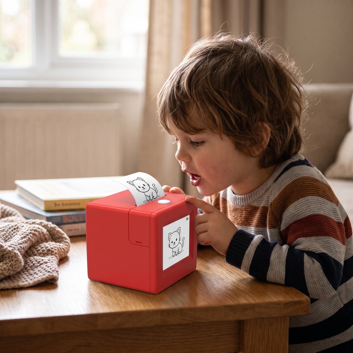 AI Voice-Activated Mini Sticker Printer