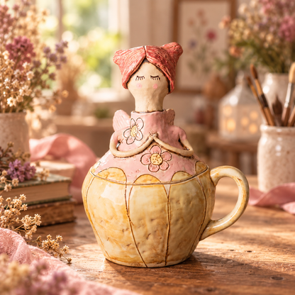 💖 Handmade Fairies Storage Jar/Mug