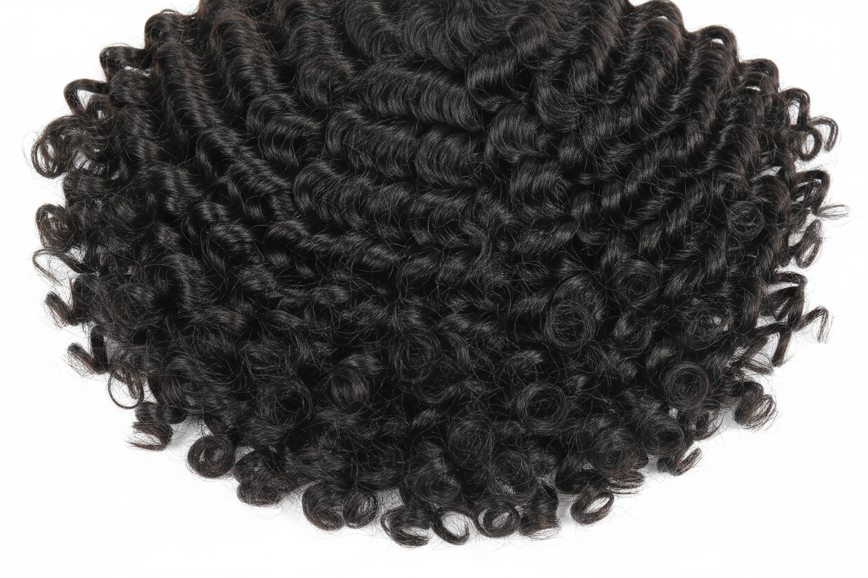 QVR Burmese Curly Hair Texture Close Up Detail