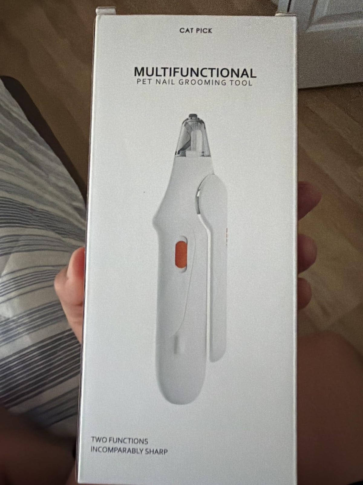 2-in-1 Pet Nail Clippers with Grinder & Dual LED Lights