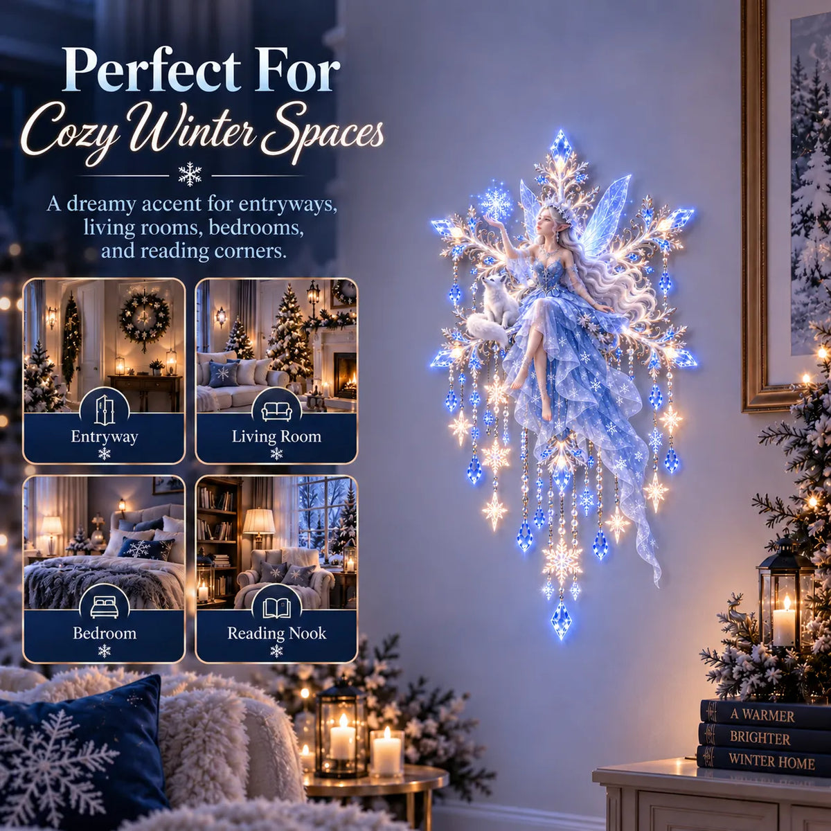 ❄️Ice Snow Elf Starfall Wall Light