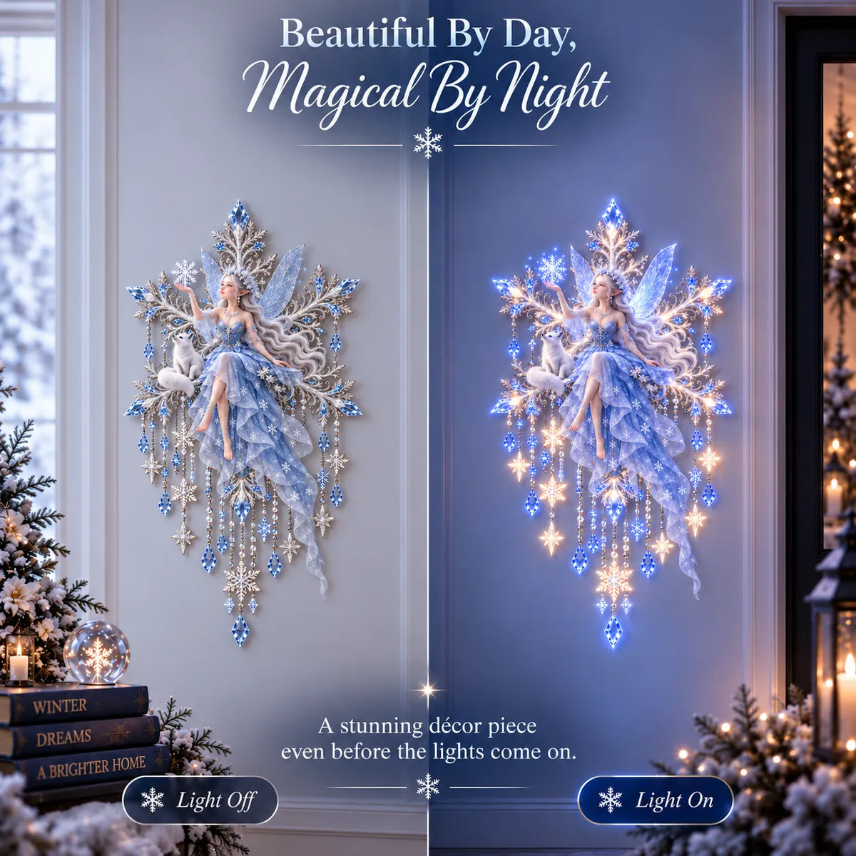 ❄️Ice Snow Elf Starfall Wall Light