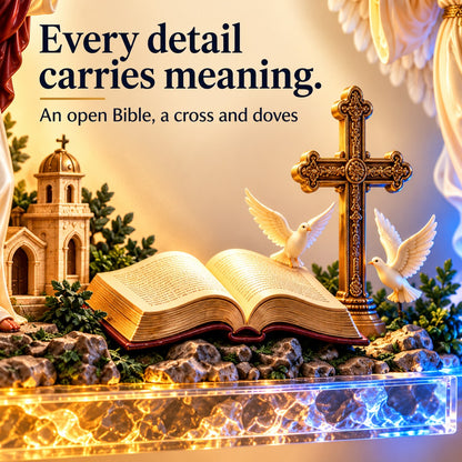✝️ Jesus & Angel Lighted Wall Decor ✨
