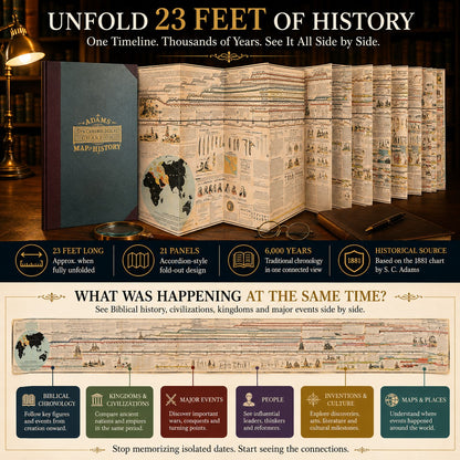 🌍 6,000 Years of Biblical & World History in One 23-Foot Timeline