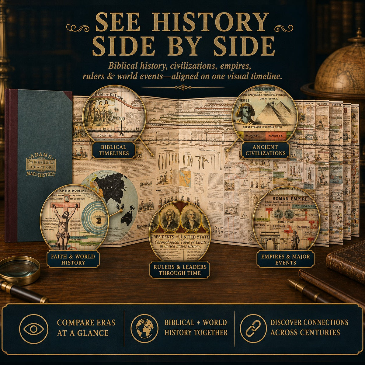 🌍 6,000 Years of Biblical & World History in One 23-Foot Timeline