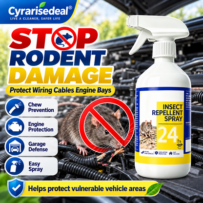 🐀50% OFF NOW ! ✨All-Purpose Rodent Repellent Spray – Non-Toxic Safe Indoor Mouse Deterrent