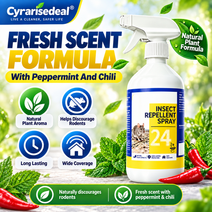 🐀50% OFF NOW ! ✨All-Purpose Rodent Repellent Spray – Non-Toxic Safe Indoor Mouse Deterrent