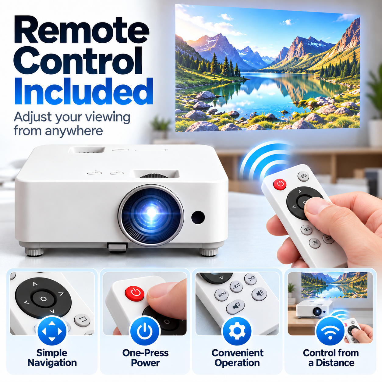 Handheld remote control and navigation functions