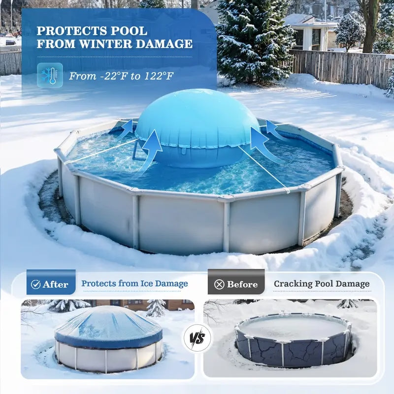 💧 Winter 50% OFF - Uirway Heavy‑Duty PVC Winter Pool Pillow for Above‑Ground Pools