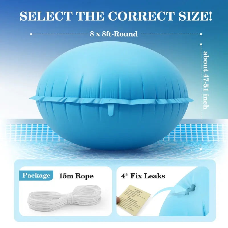 💧 Winter 50% OFF - Uirway Heavy‑Duty PVC Winter Pool Pillow for Above‑Ground Pools