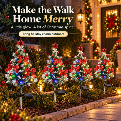Christmas garden scene