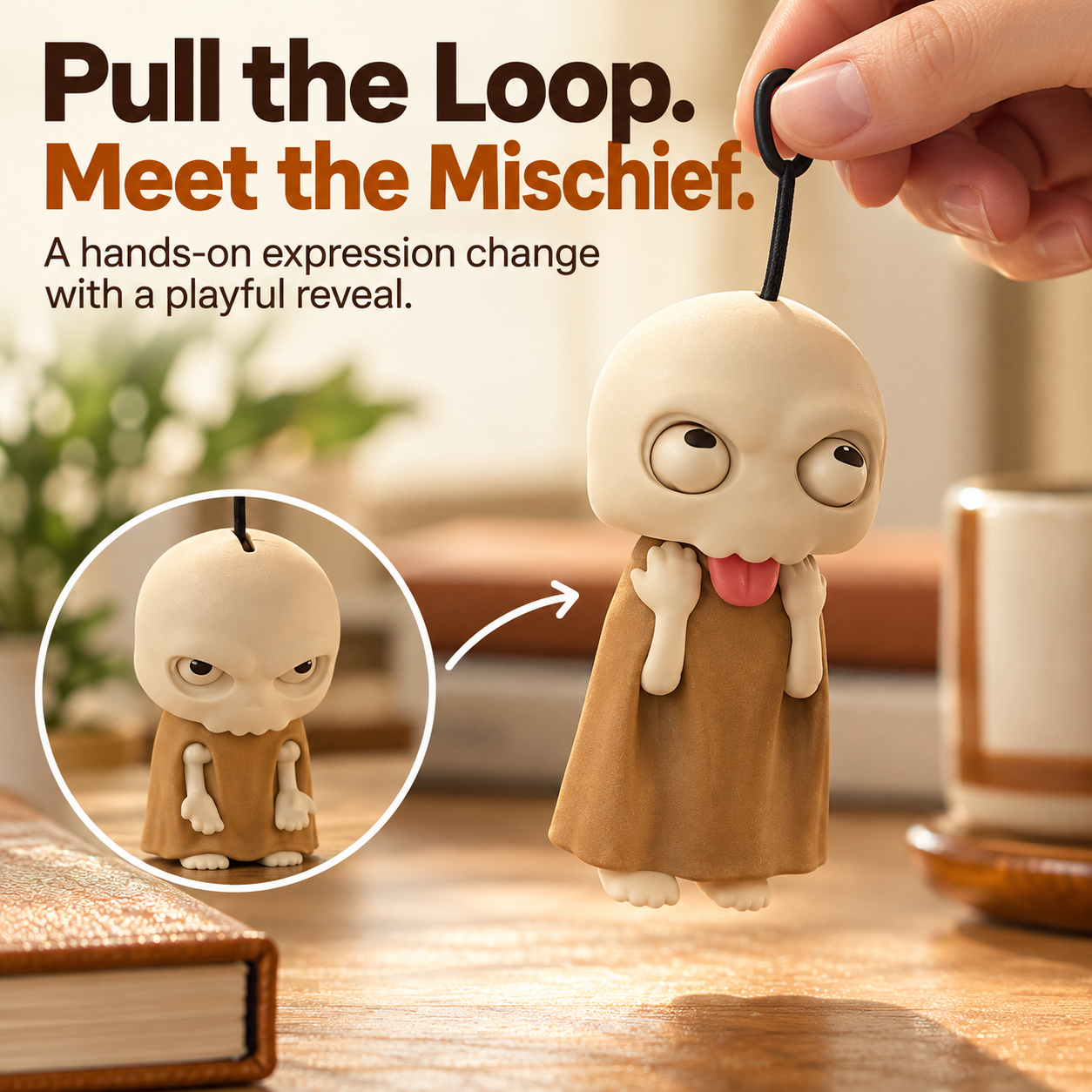 Pull-loop skull expression demonstration
