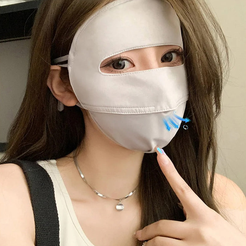 Ice Cooling Sunscreen Face Mask