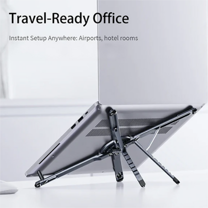 🎉50% KORTING!📱4-in-1 Multifunctionele Magnetische Apparaatstandaard: Aluminiumlegering – Draagbaar, Verstelbaar & Stabiel Voor Telefoon/Tablet/Laptop!