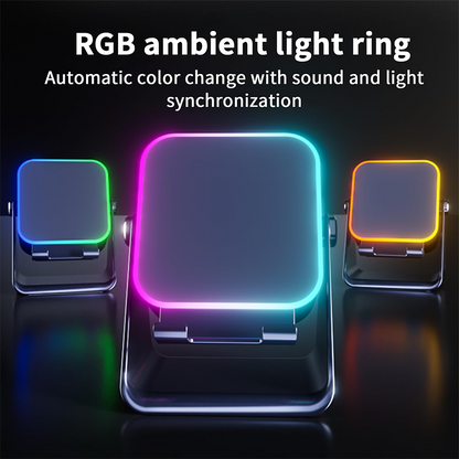 🔥Limited 50% discount!🔥 5-in-1 wireless Bluetooth speaker with induction function and adjustable cell phone holder