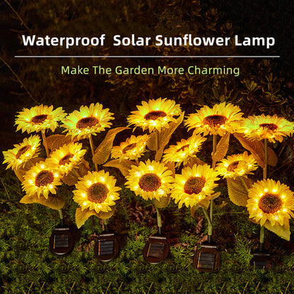 🌻 Realistic & Weatherproof | Solar Sunflower | IP65 Outdoor Decor