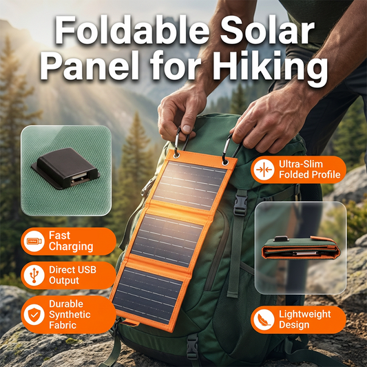 🔥Last Day Sale 60% OFF⏰☀️🔋Portable Solar Panel with USB Charging🏕️