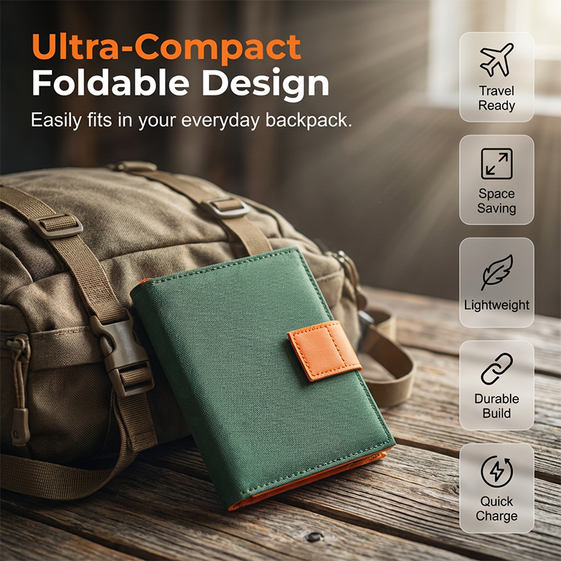 🔥Last Day Sale 60% OFF⏰☀️🔋Portable Solar Panel with USB Charging🏕️