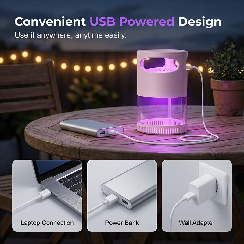 UV Mosquito Killer Lamp — Silent, Chemical-Free, USB Powered