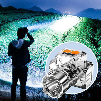 Smart Motion Sensor LED Headlamp: Rechargeable Waterproof Hands-Free Headlight for Fishing & Outdoor (Limited Stock)