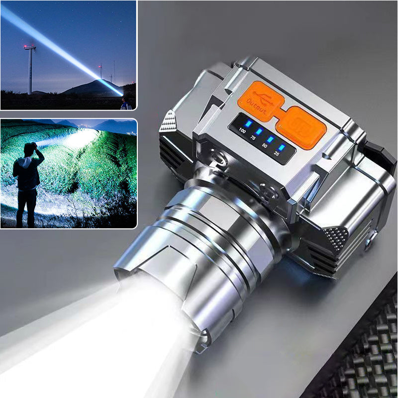 Smart Motion Sensor LED Headlamp: Rechargeable Waterproof Hands-Free Headlight for Fishing & Outdoor (Limited Stock)