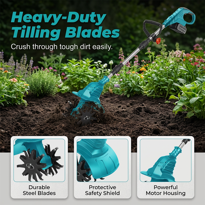 🌱Limited-time offer🌱 Cordless Electric Garden Tiller & Cultivator