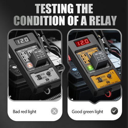 12V/24V Automotive Relay Voltage Tester with LED Indicator