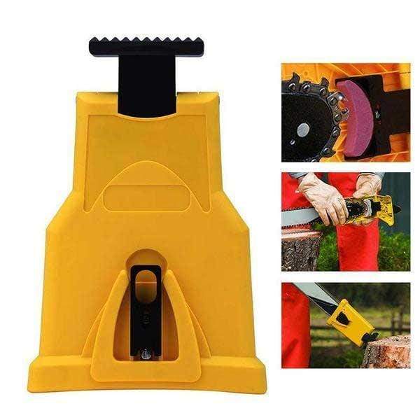 💥Compact Chainsaw Sharpener – Portable Bar-Mount Chain Sharpening Tool with Replaceable Sharpening Stone