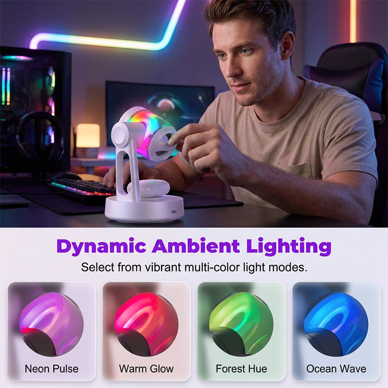 🎧 3-in-1 Wireless Charging Hub & Speaker for Desk & Nightstand — Clean, Cable-Free Charging for Your Ecosystem