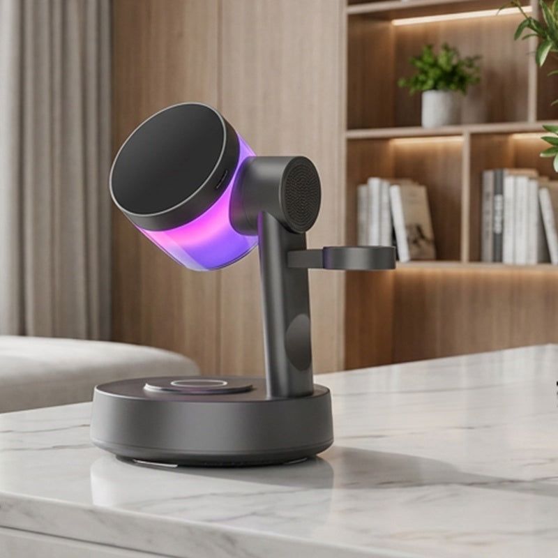 🎧 3-in-1 Wireless Charging Hub & Speaker for Desk & Nightstand — Clean, Cable-Free Charging for Your Ecosystem