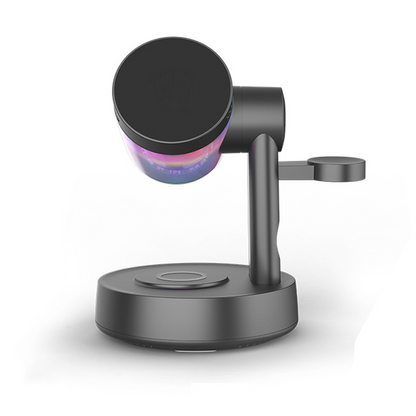 🎧 3-in-1 Wireless Charging Hub & Speaker for Desk & Nightstand — Clean, Cable-Free Charging for Your Ecosystem