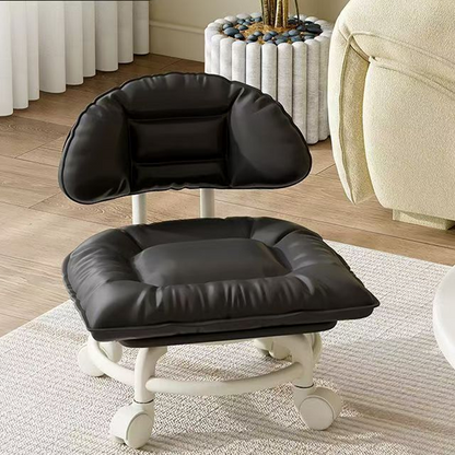 🪑40% OFF NOW! ⏰ Rolling Low Stool with Backrest – Padded seat & silent casters – Perfect for workshops, garages or studios – comfortable and mobile 🛠️✨