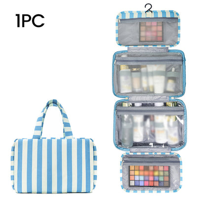 🥳 50% OFF! 🥳 Striped Hanging Travel Toiletry Bag