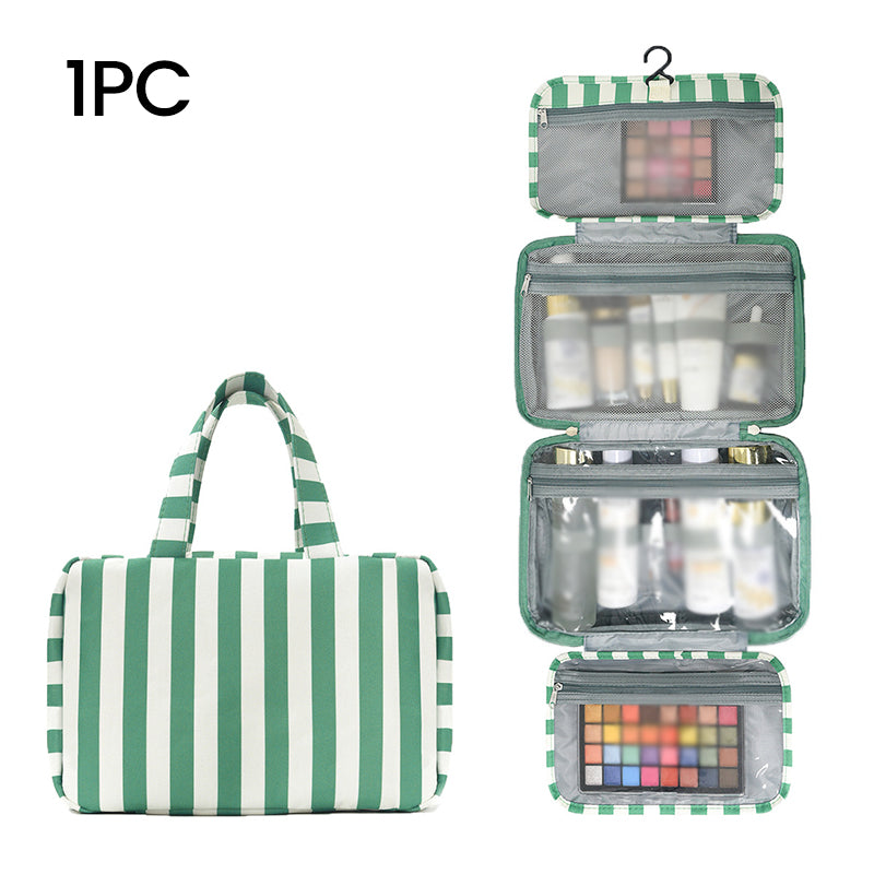 🥳 50% OFF! 🥳 Striped Hanging Travel Toiletry Bag