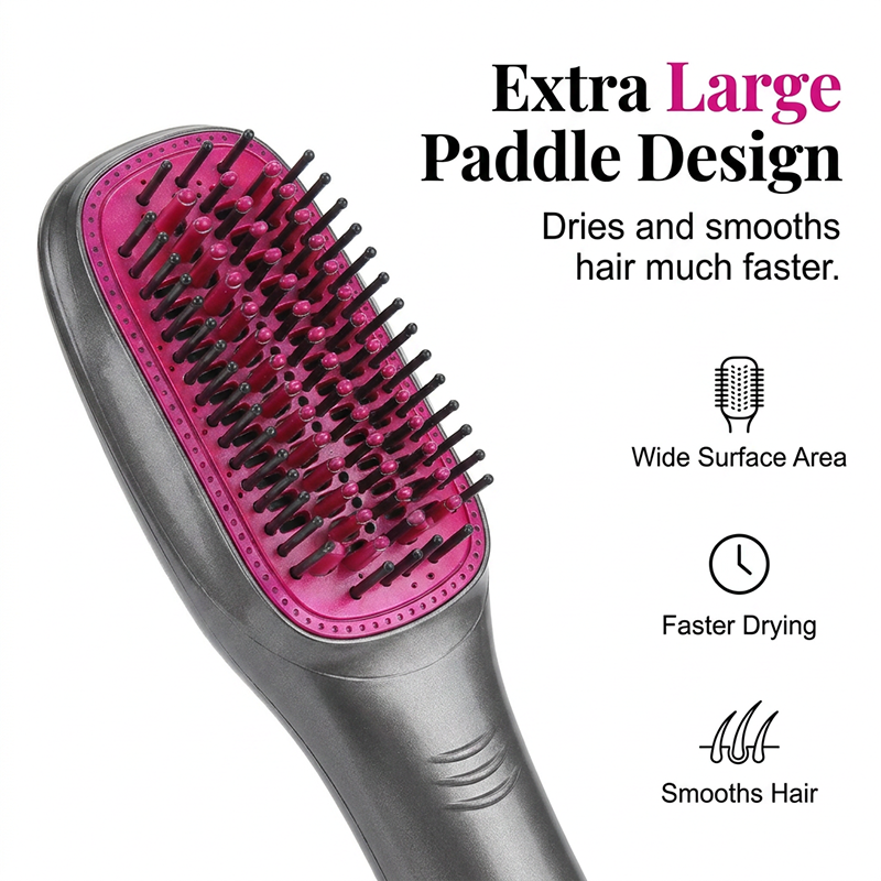 🎉 2026 Sale — Over 162,000 Sold! 💇‍♀️ Professional 3-in-1 Hot Air Brush – Dry, Detangle & Volumize in One Step ✨