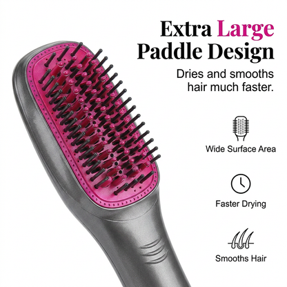 🎉 2026 Sale — Over 162,000 Sold! 💇‍♀️ Professional 3-in-1 Hot Air Brush – Dry, Detangle & Volumize in One Step ✨