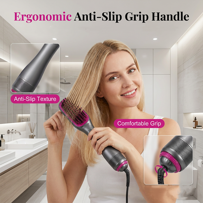 🎉 2026 Sale — Over 162,000 Sold! 💇‍♀️ Professional 3-in-1 Hot Air Brush – Dry, Detangle & Volumize in One Step ✨