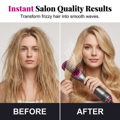 🎉 2026 Sale — Over 162,000 Sold! 💇‍♀️ Professional 3-in-1 Hot Air Brush – Dry, Detangle & Volumize in One Step ✨