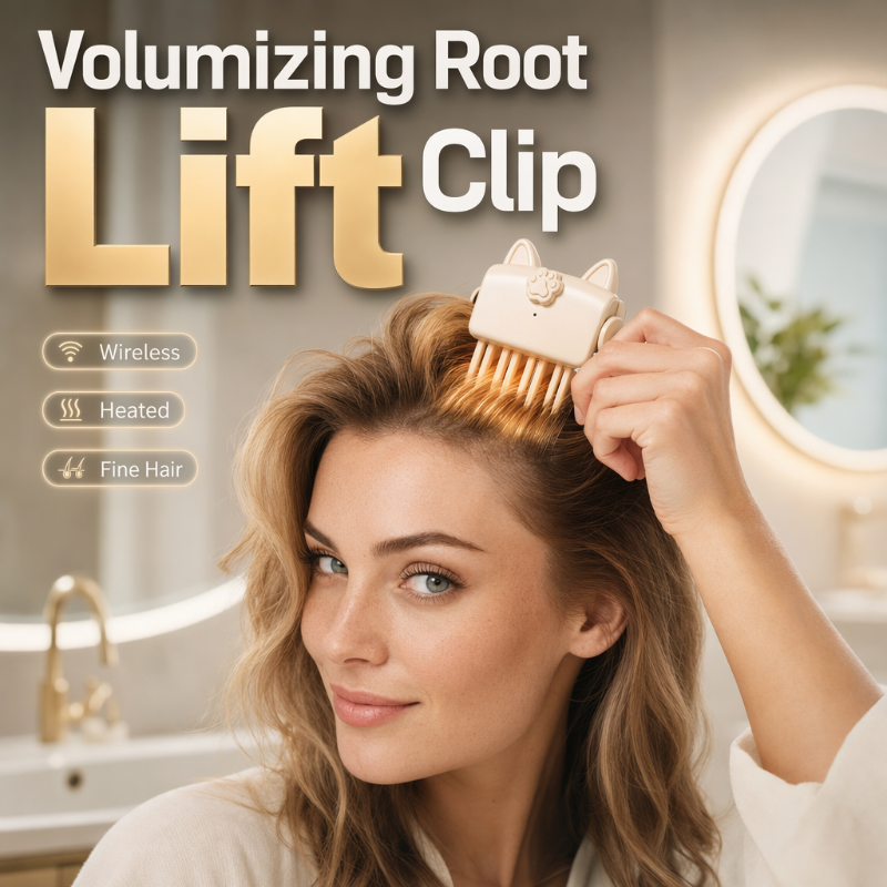 📢📢50% OFF !! ⏰Wireless Heated Volumizing Root Lift Clip - Salon Crown Volume Styling Tool for Fine Flat Hair