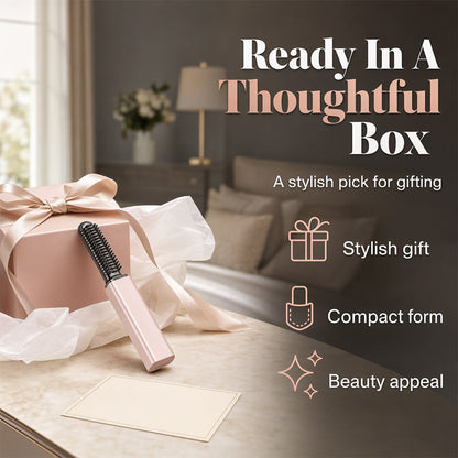 🔥🎁 💁Portable Wireless Mini Bang Heated Styling Comb｜3 Seconds Fringe Straightening Hair Styler ✨