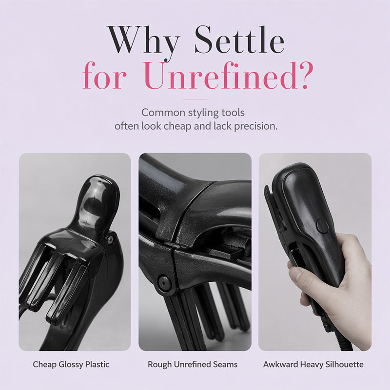 🔋 Rechargeable Root Volumizing Clip – Cordless Heated Hair Lifter for Fine Flat Hair, 2 Heat Settings, Type-C Portable Styling Tool ✨💁‍♀️